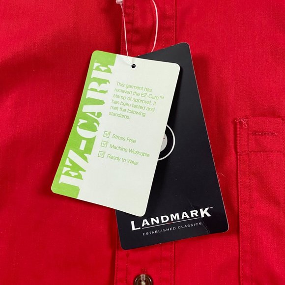 NWT Caterpillar CAT The Rental Store Button Down Shirt Mens 2XL Red Cotton XXL - Picture 5 of 13